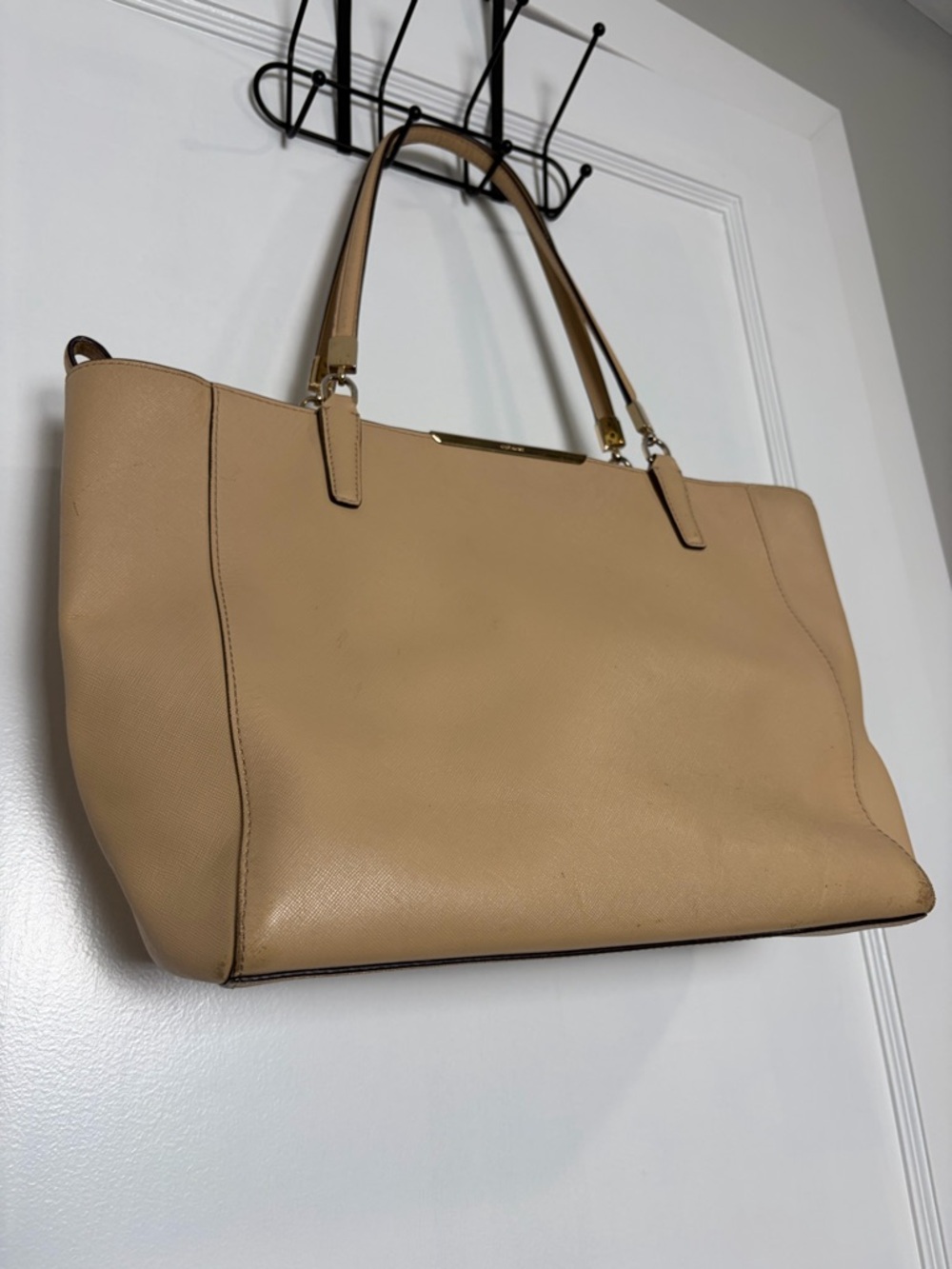Coach Madison Tan Beige Leather Zip Top Tote Bag 29002 - Picture 11 of 16